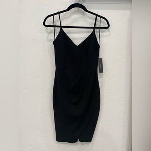 Black lulus mini dress. Tag on. Never worn